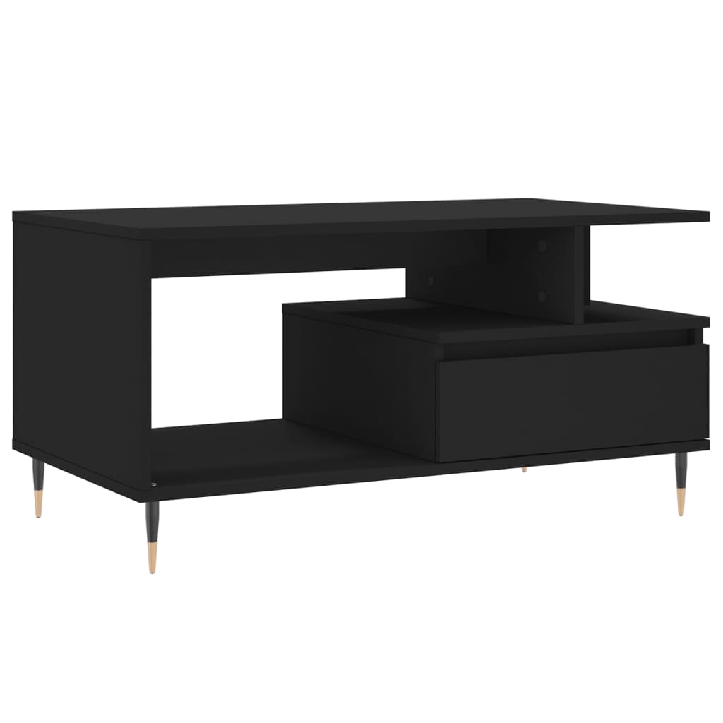Couchtisch Schwarz 90x49x45 cm Holzwerkstoff - Pazzar.ch
