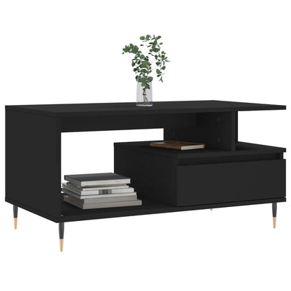 Couchtisch Schwarz 90x49x45 cm Holzwerkstoff - Pazzar.ch