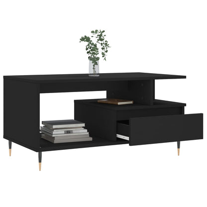 Couchtisch Schwarz 90x49x45 cm Holzwerkstoff - Pazzar.ch