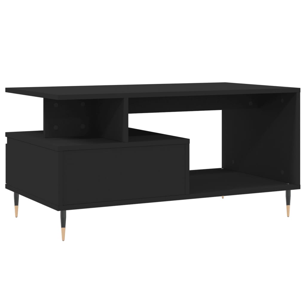 Couchtisch Schwarz 90x49x45 cm Holzwerkstoff - Pazzar.ch