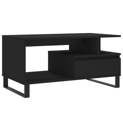 Couchtisch Schwarz 90x49x45 cm Holzwerkstoff - Pazzar.ch