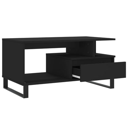Couchtisch Schwarz 90x49x45 cm Holzwerkstoff - Pazzar.ch
