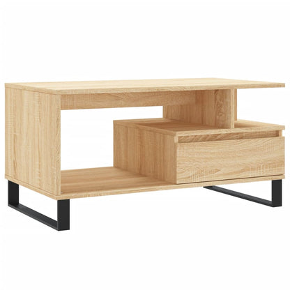 Couchtisch Sonoma-Eiche 90x49x45 cm Holzwerkstoff - Pazzar.ch