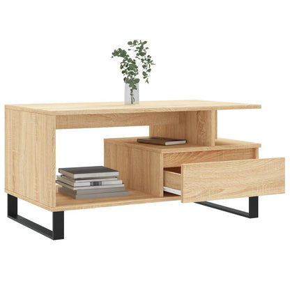 Couchtisch Sonoma-Eiche 90x49x45 cm Holzwerkstoff - Pazzar.ch