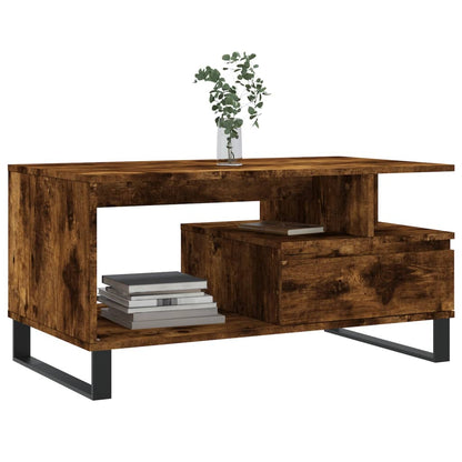 Couchtisch Räuchereiche 90x49x45 cm Holzwerkstoff - Pazzar.ch