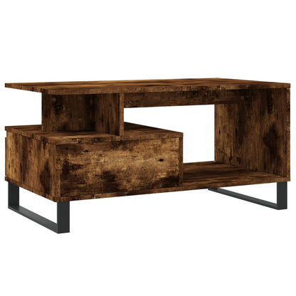 Couchtisch Räuchereiche 90x49x45 cm Holzwerkstoff - Pazzar.ch