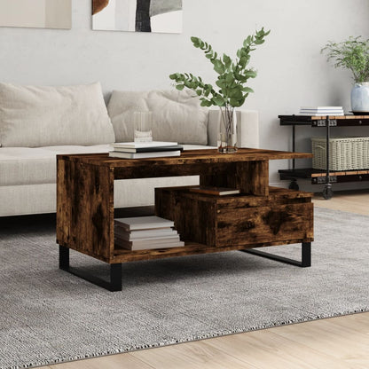 Couchtisch Räuchereiche 90x49x45 cm Holzwerkstoff - Pazzar.ch
