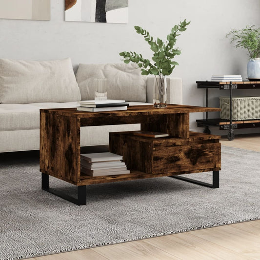 Couchtisch Räuchereiche 90x49x45 cm Holzwerkstoff - Pazzar.ch
