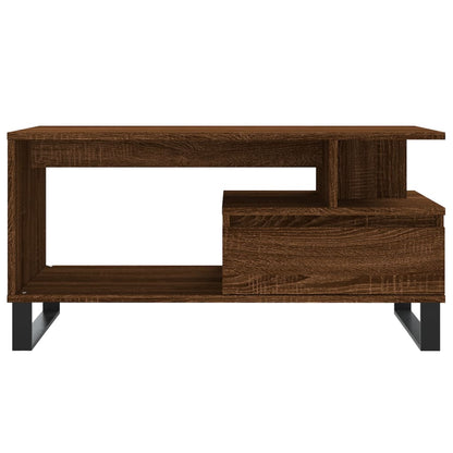 Couchtisch Braun Eichen-Optik 90x49x45 cm Holzwerkstoff - Pazzar.ch