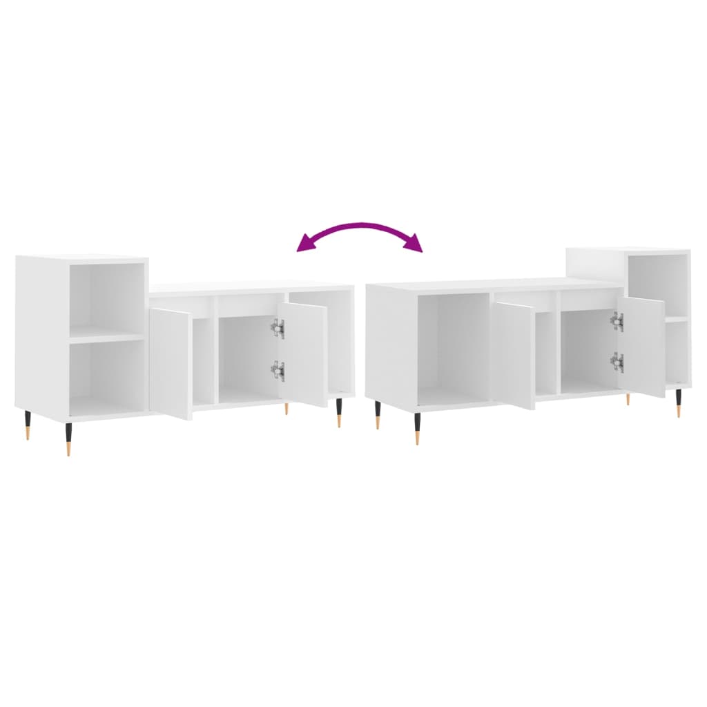 TV-Schrank Weiß 100x35x55 cm Holzwerkstoff - Pazzar.ch