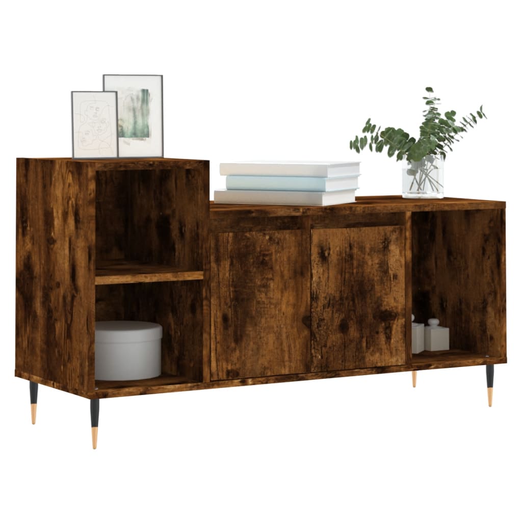 TV-Schrank Räuchereiche 100x35x55 cm Holzwerkstoff - Pazzar.ch