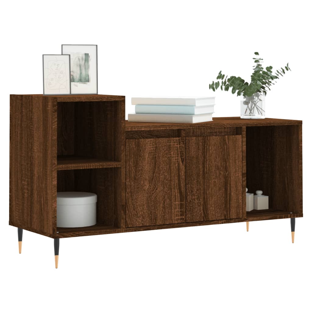 TV-Schrank Braun Eichen-Optik 100x35x55 cm Holzwerkstoff - Pazzar.ch