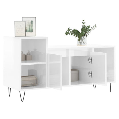 TV-Schrank Hochglanz-Weiß 100x35x55 cm Holzwerkstoff - Pazzar.ch