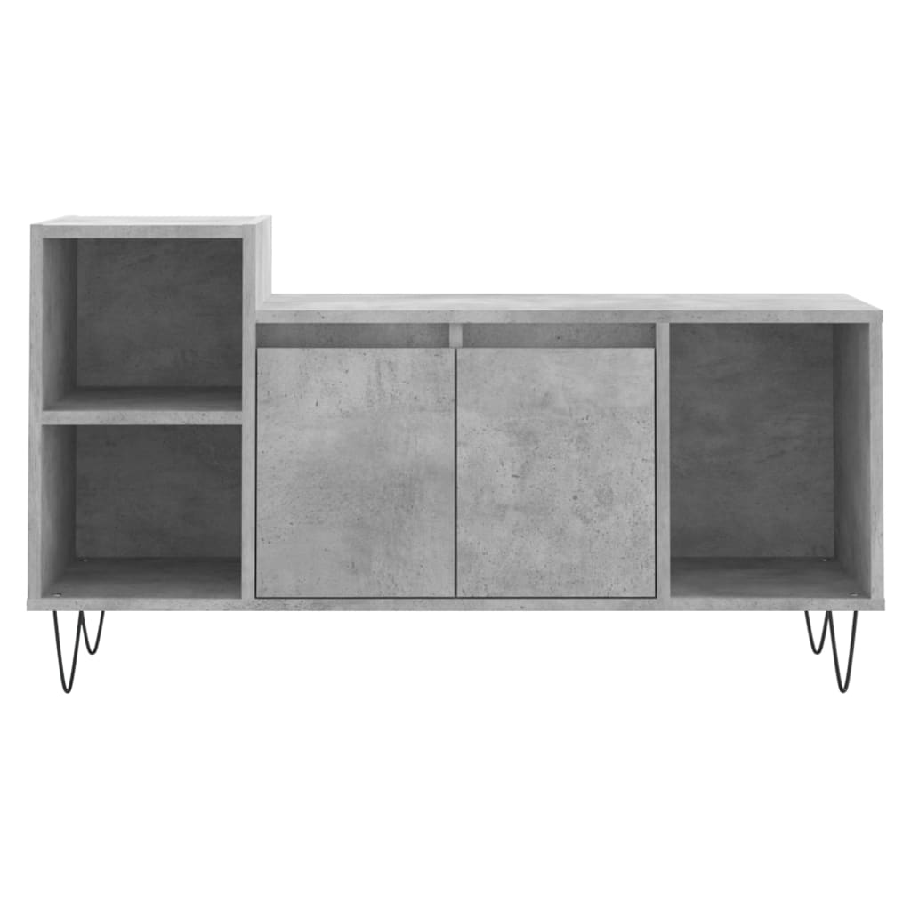 TV-Schrank Betongrau 100x35x55 cm Holzwerkstoff - Pazzar.ch