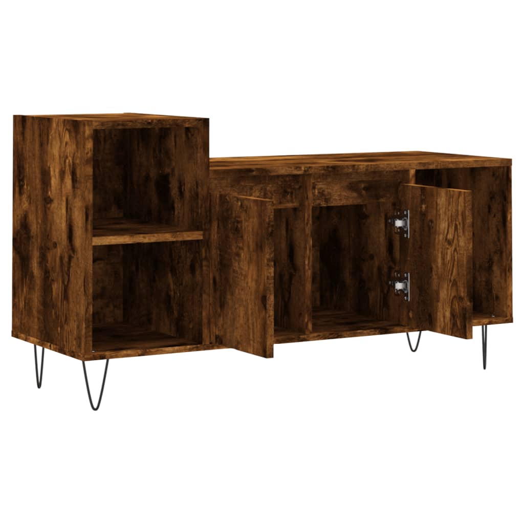 TV-Schrank Räuchereiche 100x35x55 cm Holzwerkstoff - Pazzar.ch