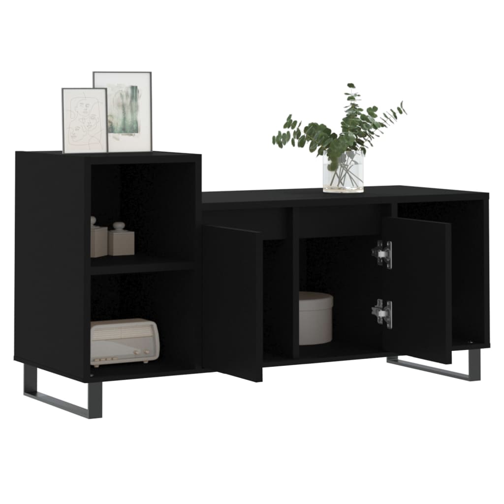 TV-Schrank Schwarz 100x35x55 cm Holzwerkstoff - Pazzar.ch