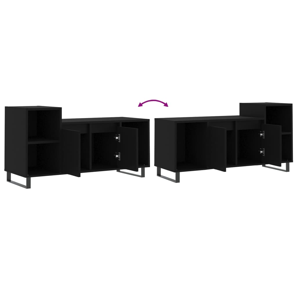 TV-Schrank Schwarz 100x35x55 cm Holzwerkstoff - Pazzar.ch