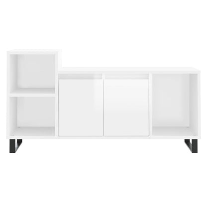 TV-Schrank Hochglanz-Weiß 100x35x55 cm Holzwerkstoff - Pazzar.ch