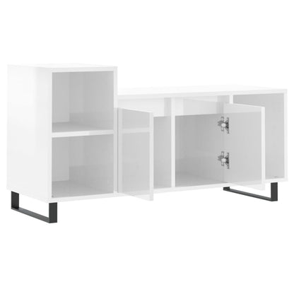 TV-Schrank Hochglanz-Weiß 100x35x55 cm Holzwerkstoff - Pazzar.ch