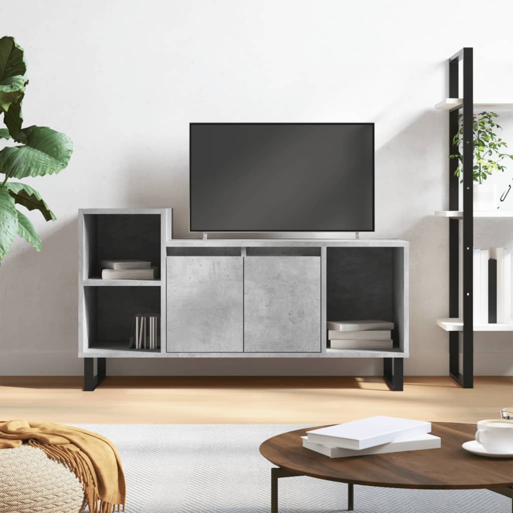 TV-Schrank Betongrau 100x35x55 cm Holzwerkstoff - Pazzar.ch