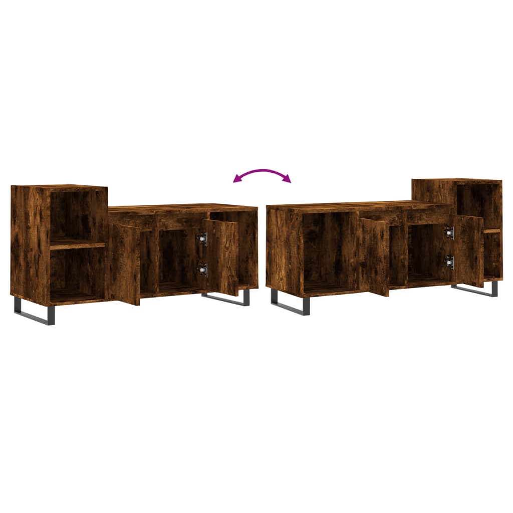 TV-Schrank Räuchereiche 100x35x55 cm Holzwerkstoff - Pazzar.ch