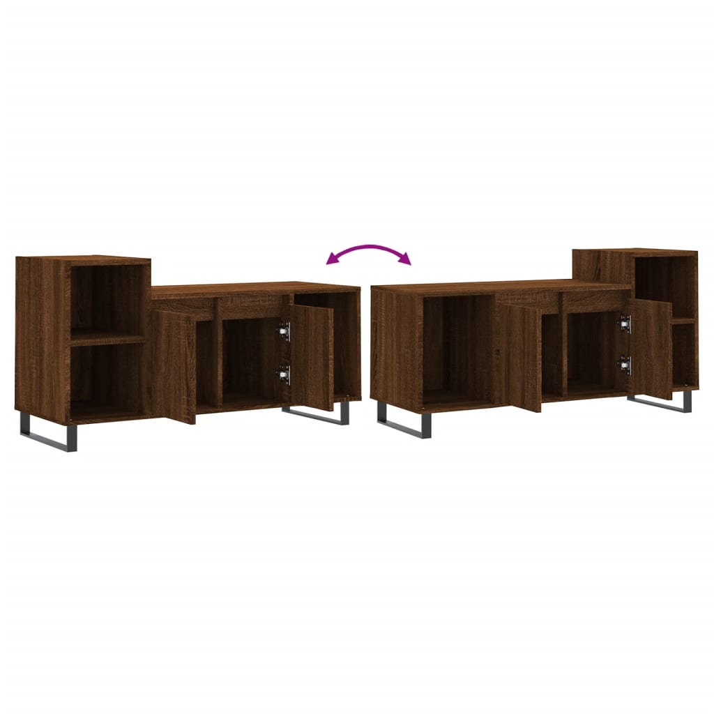TV-Schrank Braun Eichen-Optik 100x35x55 cm Holzwerkstoff - Pazzar.ch