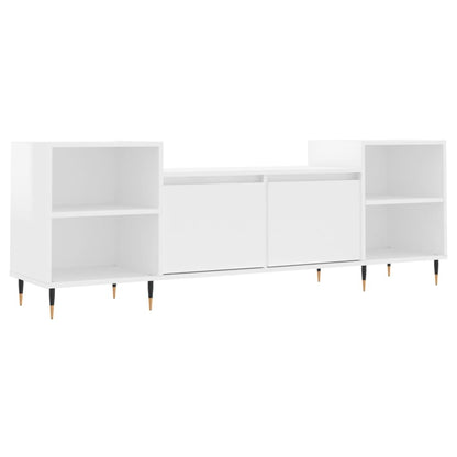 TV-Schrank Hochglanz-Weiß 160x35x55 cm Holzwerkstoff - Pazzar.ch