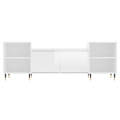 TV-Schrank Hochglanz-Weiß 160x35x55 cm Holzwerkstoff - Pazzar.ch