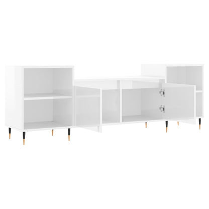 TV-Schrank Hochglanz-Weiß 160x35x55 cm Holzwerkstoff - Pazzar.ch