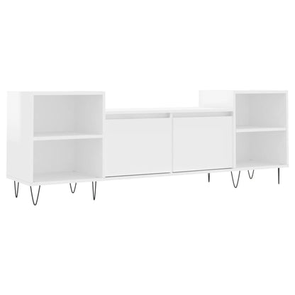 TV-Schrank Hochglanz-Weiß 160x35x55 cm Holzwerkstoff - Pazzar.ch