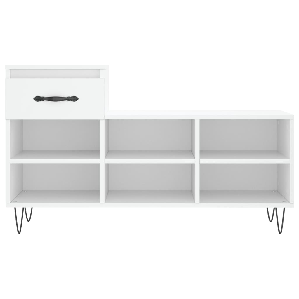 Schuhregal Weiß 102x36x60 cm Holzwerkstoff - Pazzar.ch