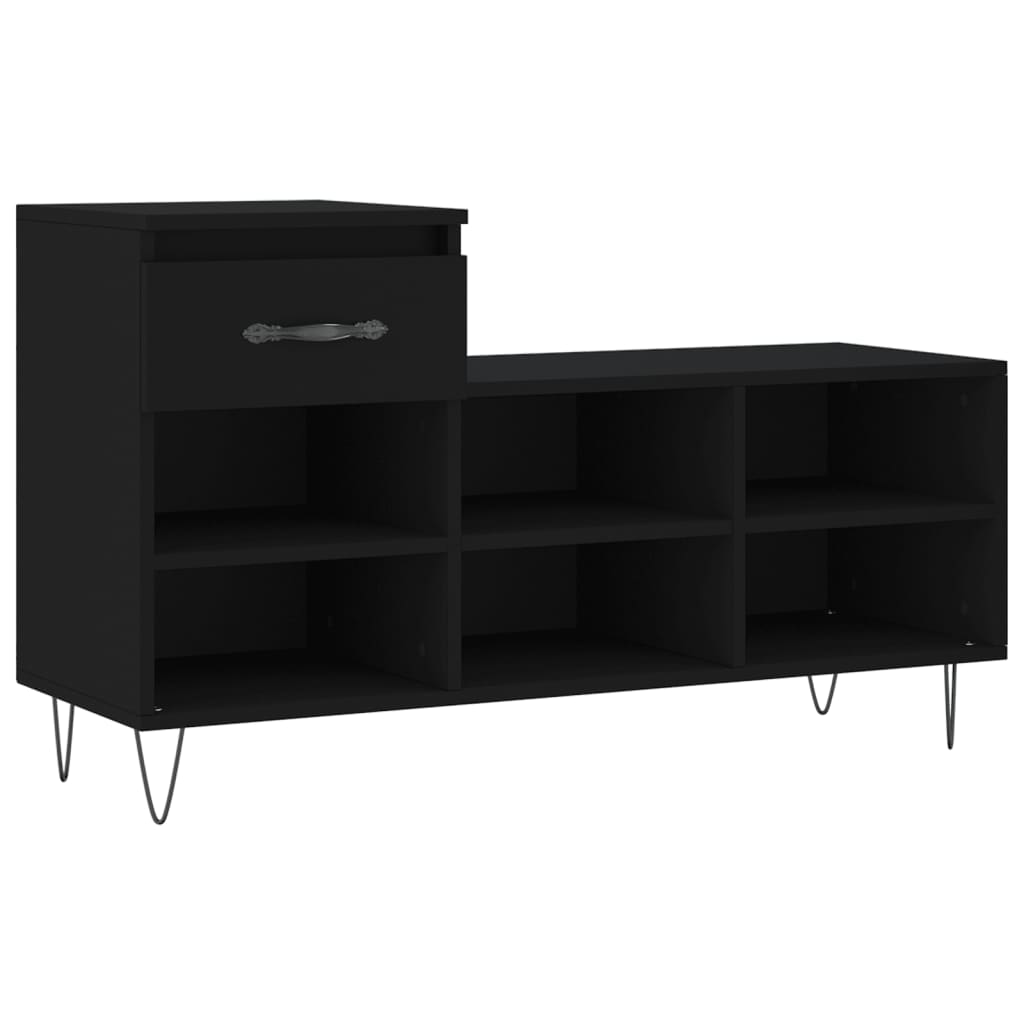 Schuhregal Schwarz 102x36x60 cm Holzwerkstoff - Pazzar.ch