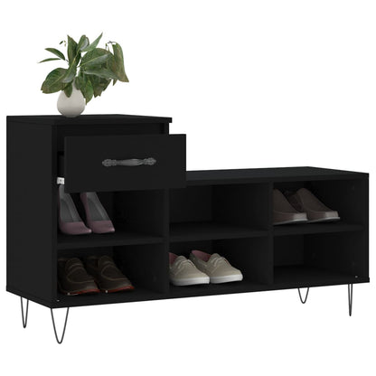 Schuhregal Schwarz 102x36x60 cm Holzwerkstoff - Pazzar.ch