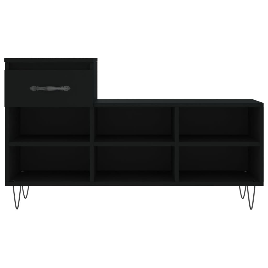 Schuhregal Schwarz 102x36x60 cm Holzwerkstoff - Pazzar.ch