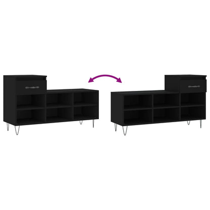 Schuhregal Schwarz 102x36x60 cm Holzwerkstoff - Pazzar.ch