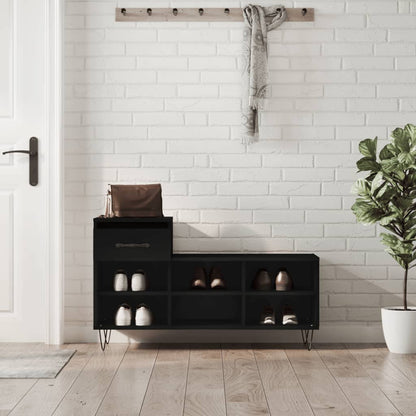 Schuhregal Schwarz 102x36x60 cm Holzwerkstoff - Pazzar.ch