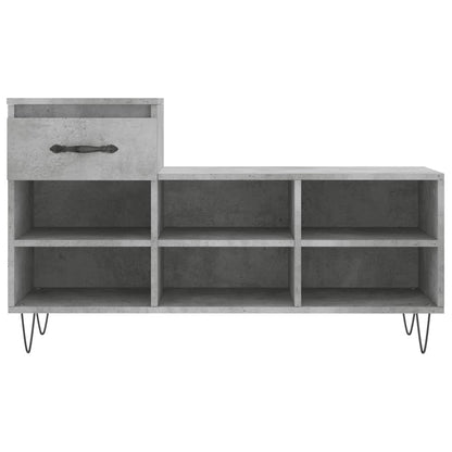 Schuhregal Betongrau 102x36x60 cm Holzwerkstoff - Pazzar.ch