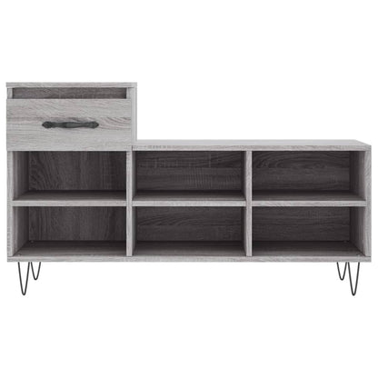 Schuhregal Grau Sonoma 102x36x60 cm Holzwerkstoff - Pazzar.ch