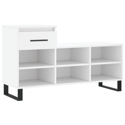 Schuhregal Weiß 102x36x60 cm Holzwerkstoff - Pazzar.ch