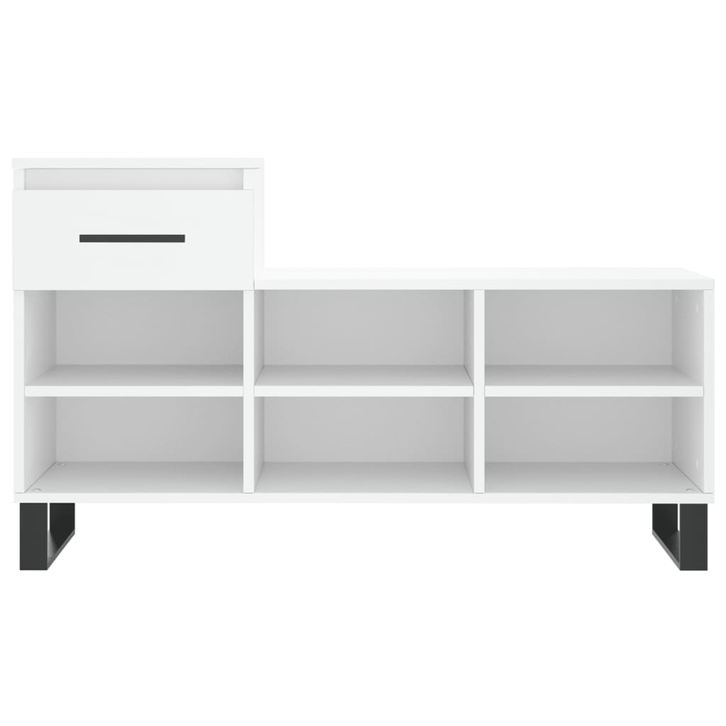 Schuhregal Weiß 102x36x60 cm Holzwerkstoff - Pazzar.ch