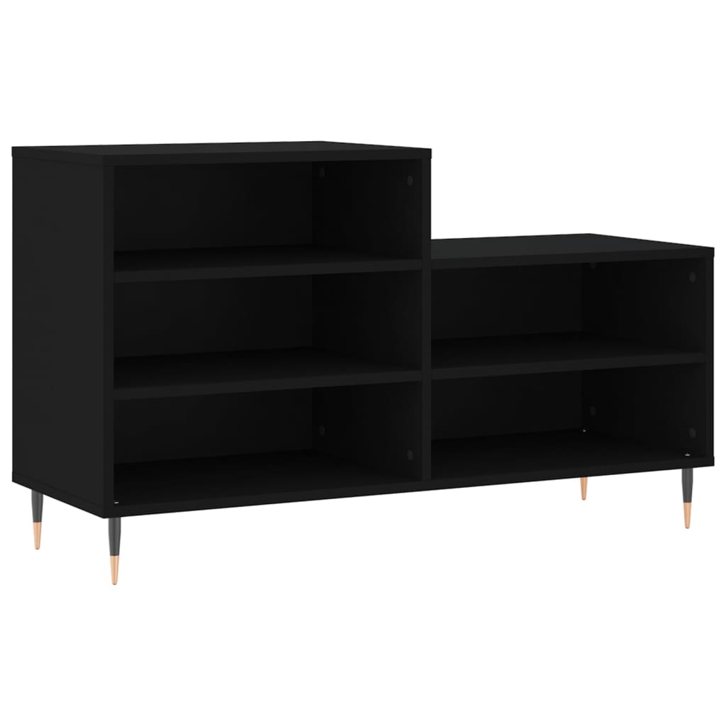 Schuhregal Schwarz 102x36x60 cm Holzwerkstoff - Pazzar.ch