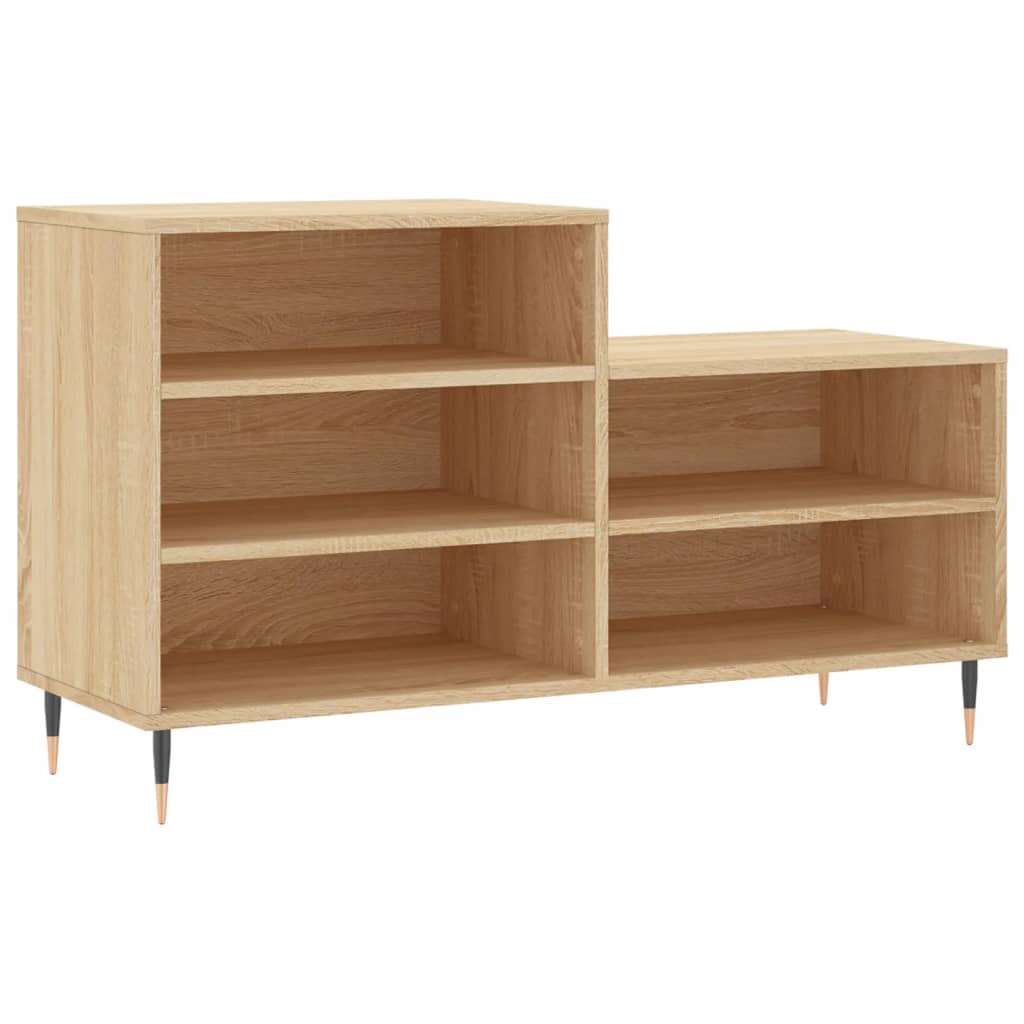 Schuhregal Sonoma-Eiche 102x36x60 cm Holzwerkstoff - Pazzar.ch