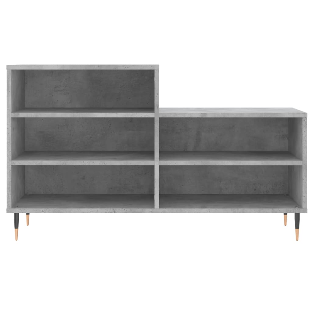 Schuhregal Betongrau 102x36x60 cm Holzwerkstoff - Pazzar.ch