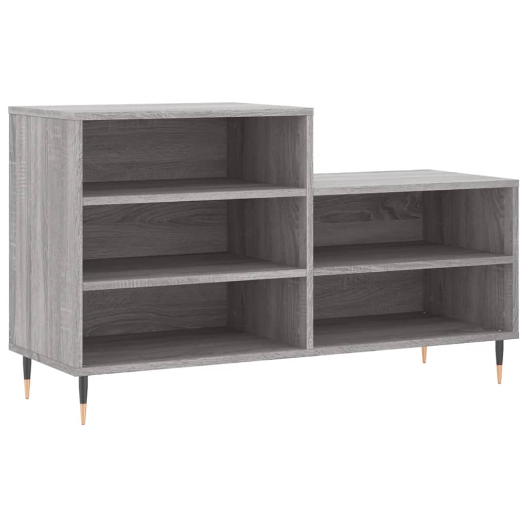 Schuhregal Grau Sonoma 102x36x60 cm Holzwerkstoff - Pazzar.ch