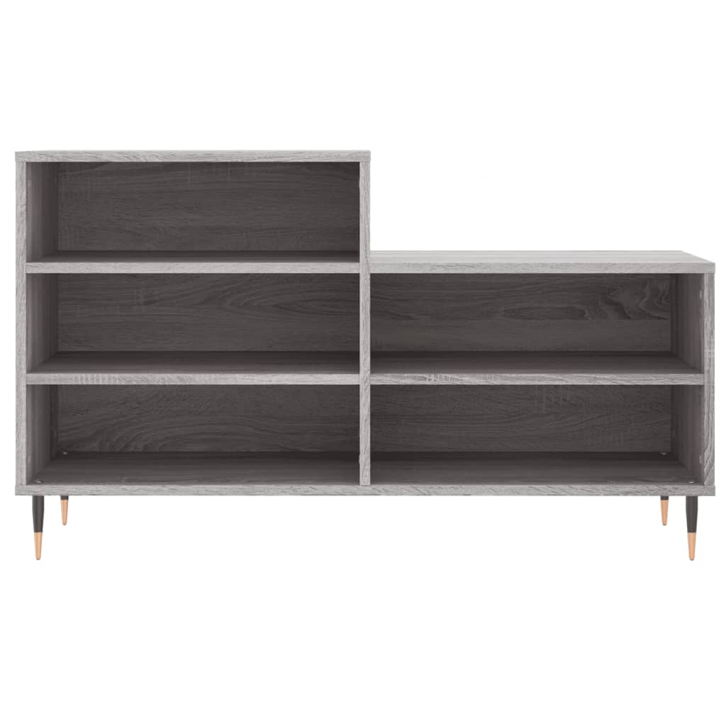 Schuhregal Grau Sonoma 102x36x60 cm Holzwerkstoff - Pazzar.ch