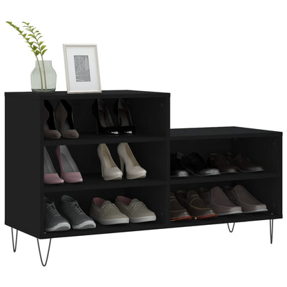 Schuhregal Schwarz 102x36x60 cm Holzwerkstoff - Pazzar.ch