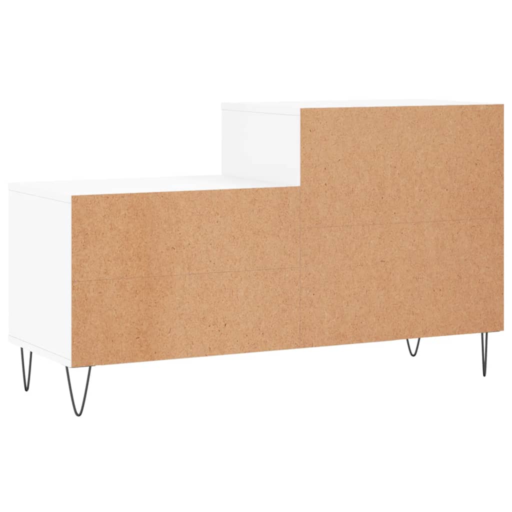 Schuhregal Hochglanz-Weiß 102x36x60 cm Holzwerkstoff - Pazzar.ch