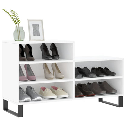 Schuhregal Weiß 102x36x60 cm Holzwerkstoff - Pazzar.ch