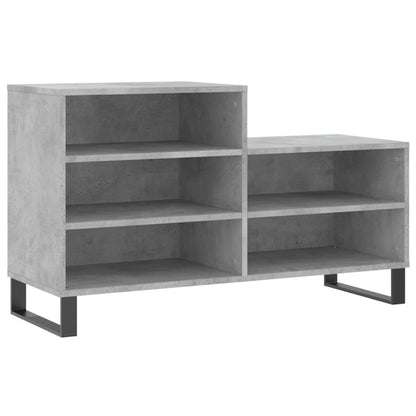 Schuhregal Betongrau 102x36x60 cm Holzwerkstoff - Pazzar.ch