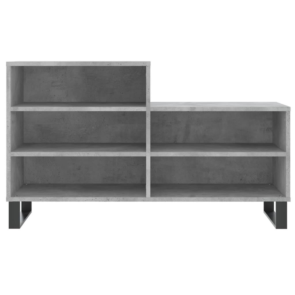 Schuhregal Betongrau 102x36x60 cm Holzwerkstoff - Pazzar.ch